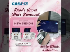 جهاز إزالة الشعر بالليزر من نوع Gomecy Faery Pro مع وظيفة الكشف عن شعر فروة الرأس